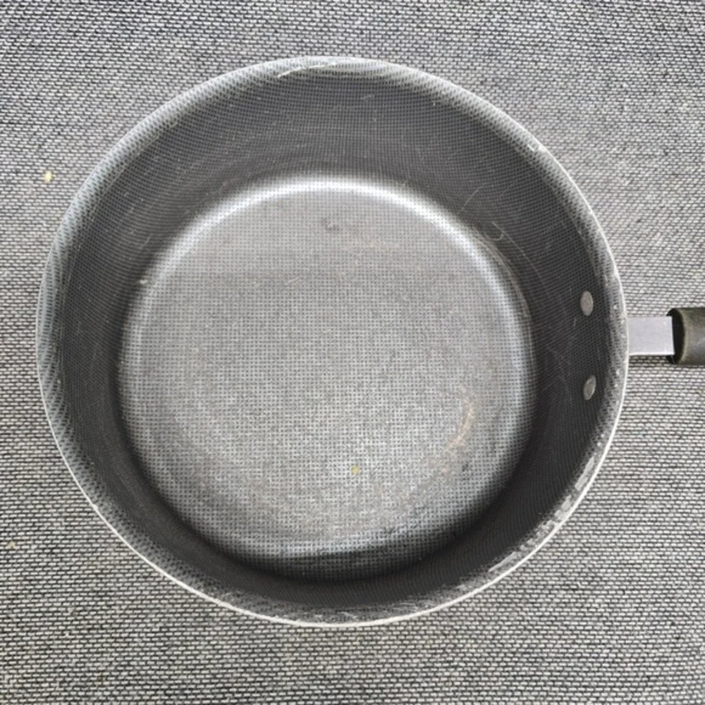4pc‎ Saucepan Set Nesting Non-Stick Honeycomb Black Good 6-8in Pots